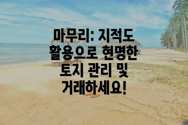 마무리: 지적도 활용으로 현명한 토지 관리 및 거래하세요!