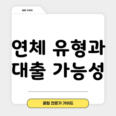 연체 유형과 대출 가능성