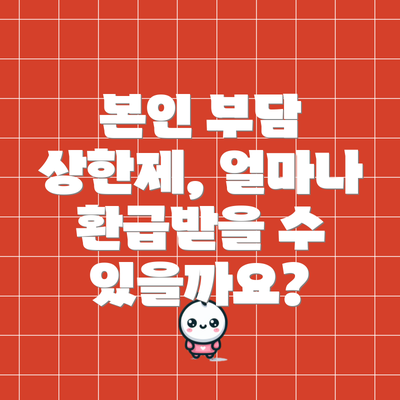 본인 부담 상한제, 얼마나 환급받을 수 있을까요?