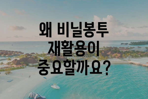 왜 비닐봉투 재활용이 중요할까요?
