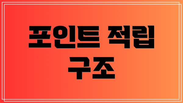 포인트 적립 구조