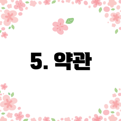 5. 약관