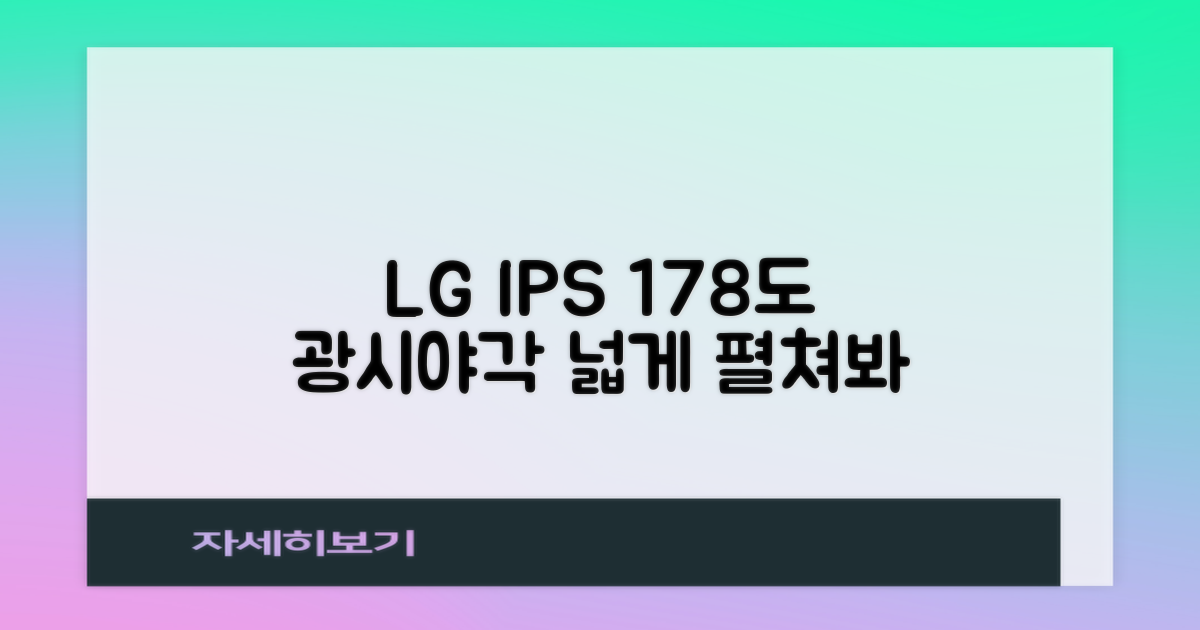LG IPS 패널, 178도 광시야각