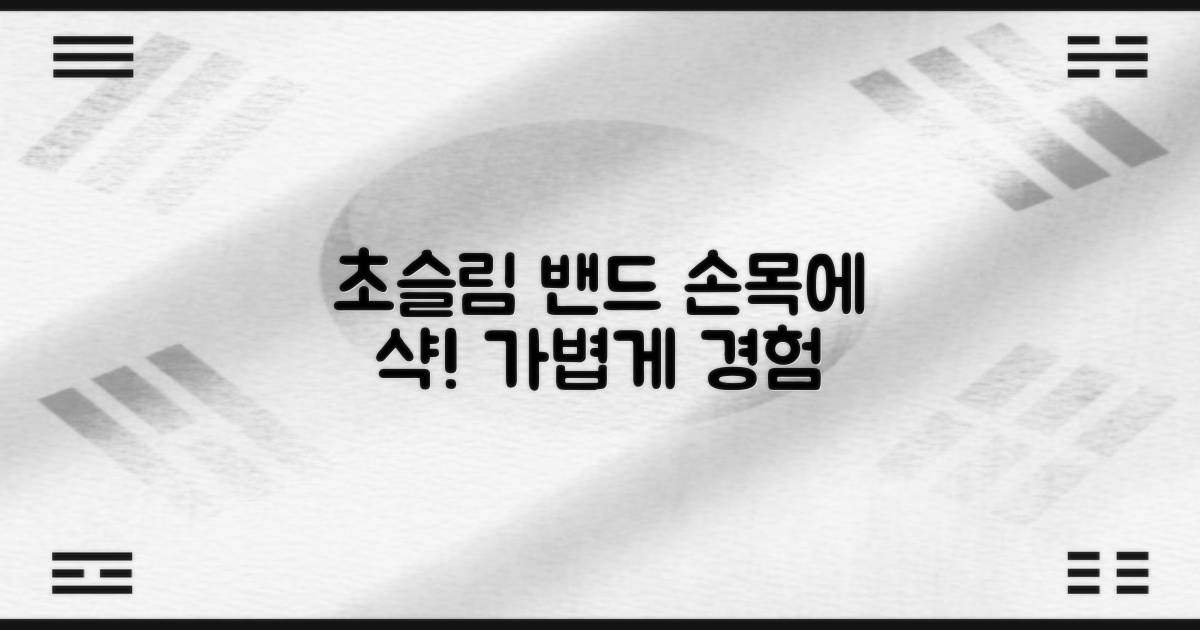 초슬림 손목 밴드를 경험하세요.