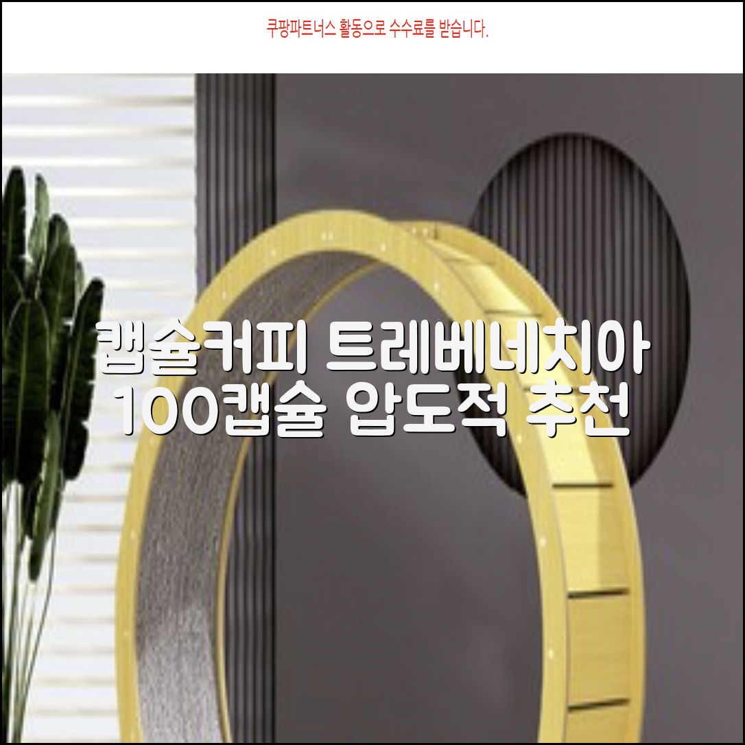 트레베네치아 네스프레소호환 캡슐커피 알루미늄 100캡슐, 5.5g, 10개입, 10개 추천 리뷰