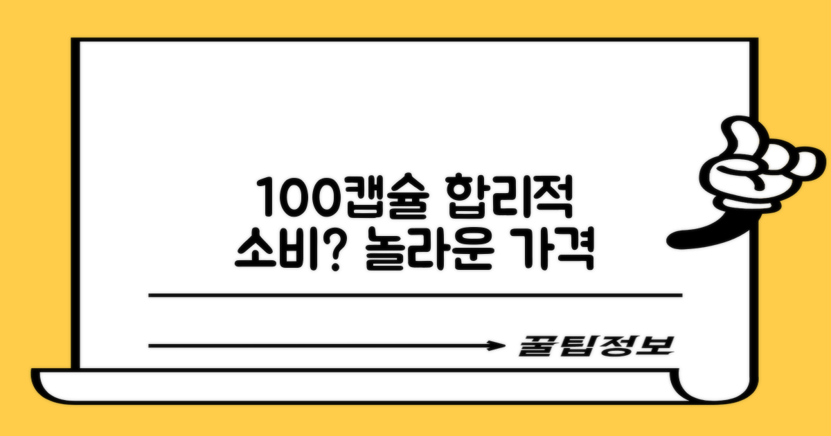 100캡슐, 합리적 소비?