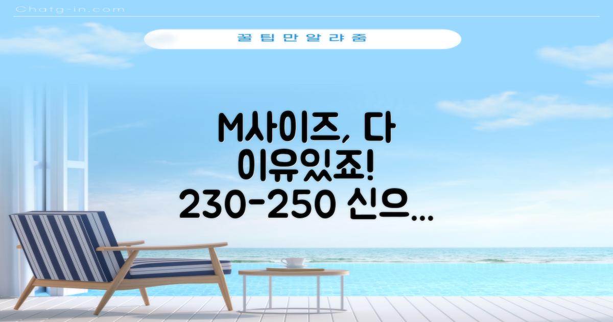 M사이즈(230-250) 추천 이유