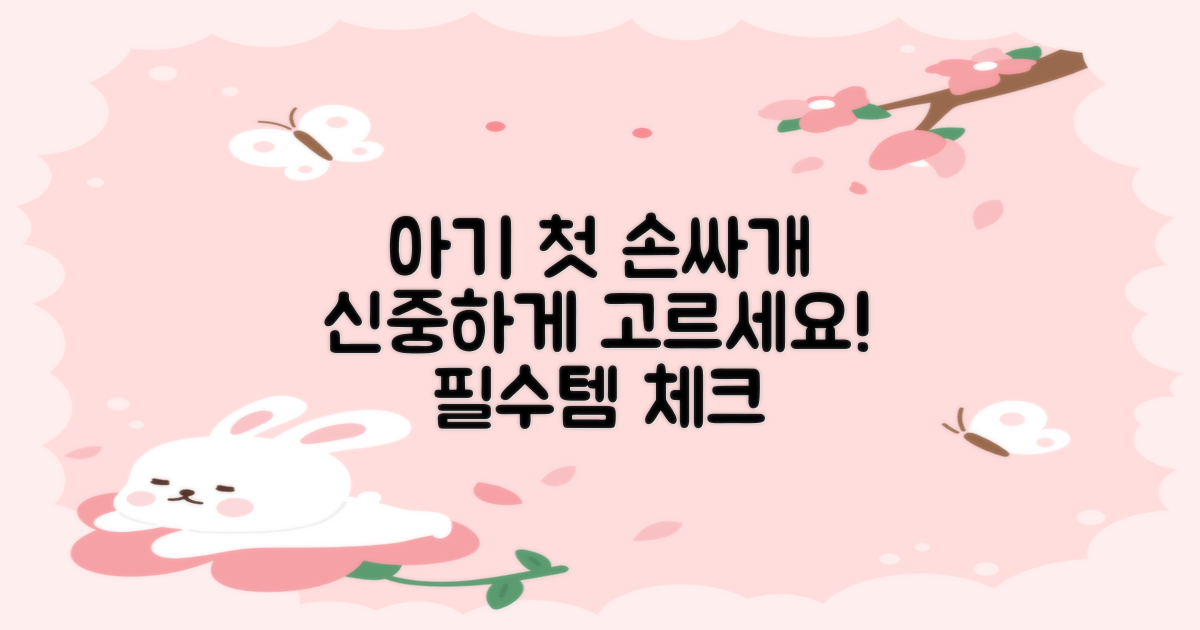 우리 아기 첫 손싸개, 신중하게!