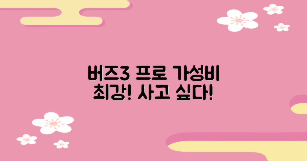 삼성 버즈3 프로, 가성비 최강