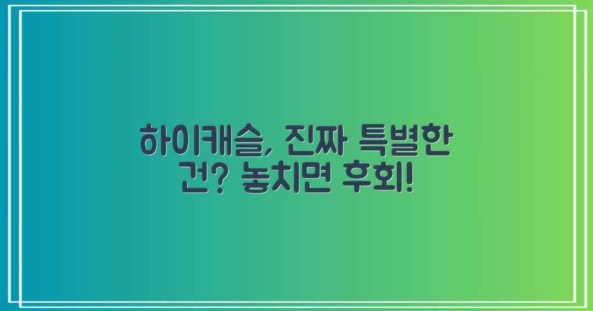 하이캐슬, 특별한 경험은?