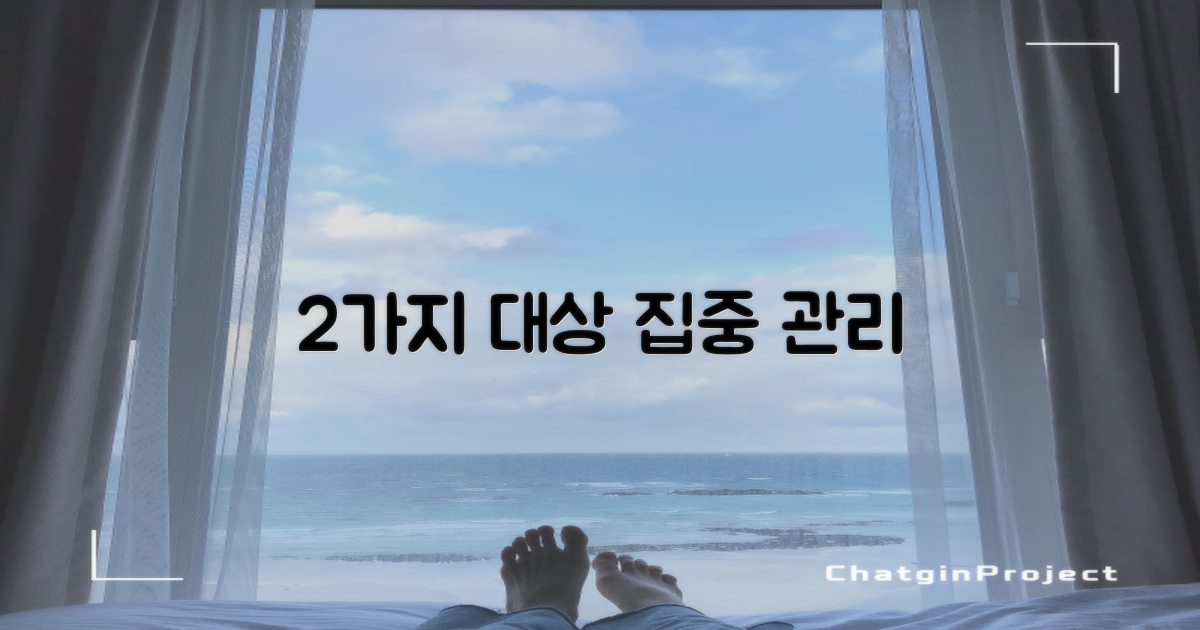 2가지 대상 집중 관리
