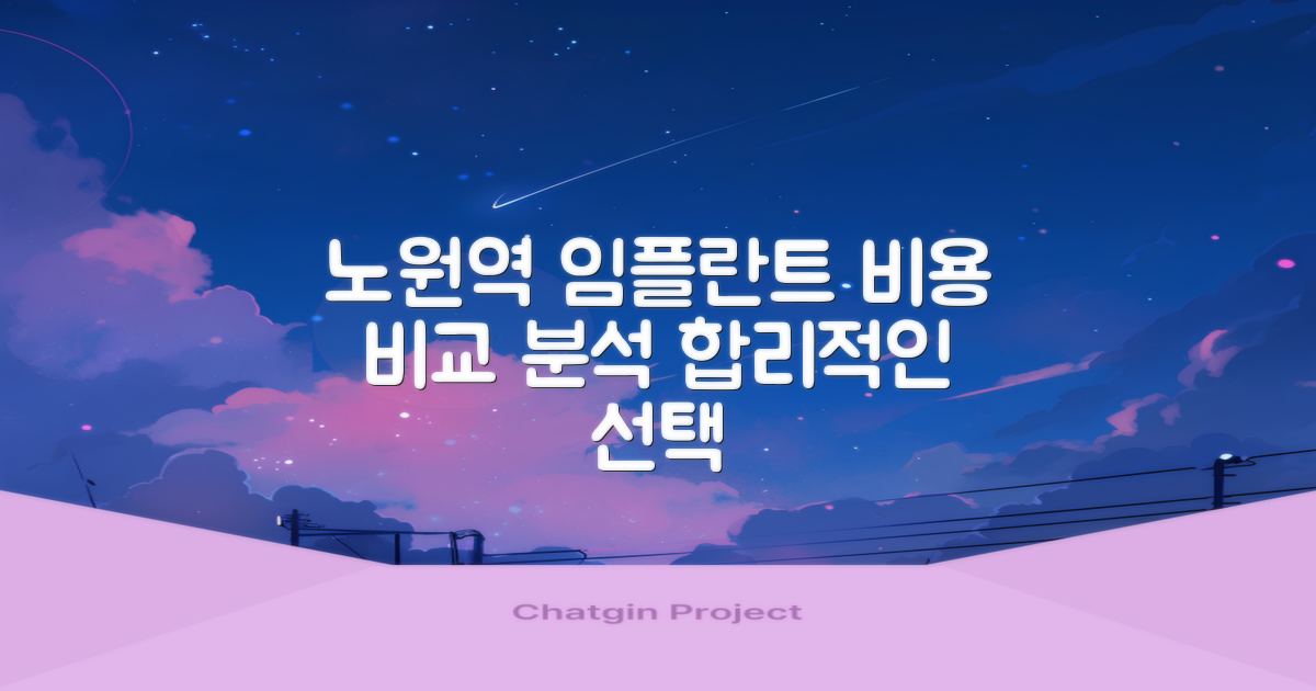노원역 임플란트 치과, 합리적인 비용과 비교 분석!