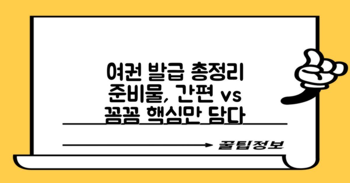 여권 발급: 준비물, 간편 vs 꼼꼼