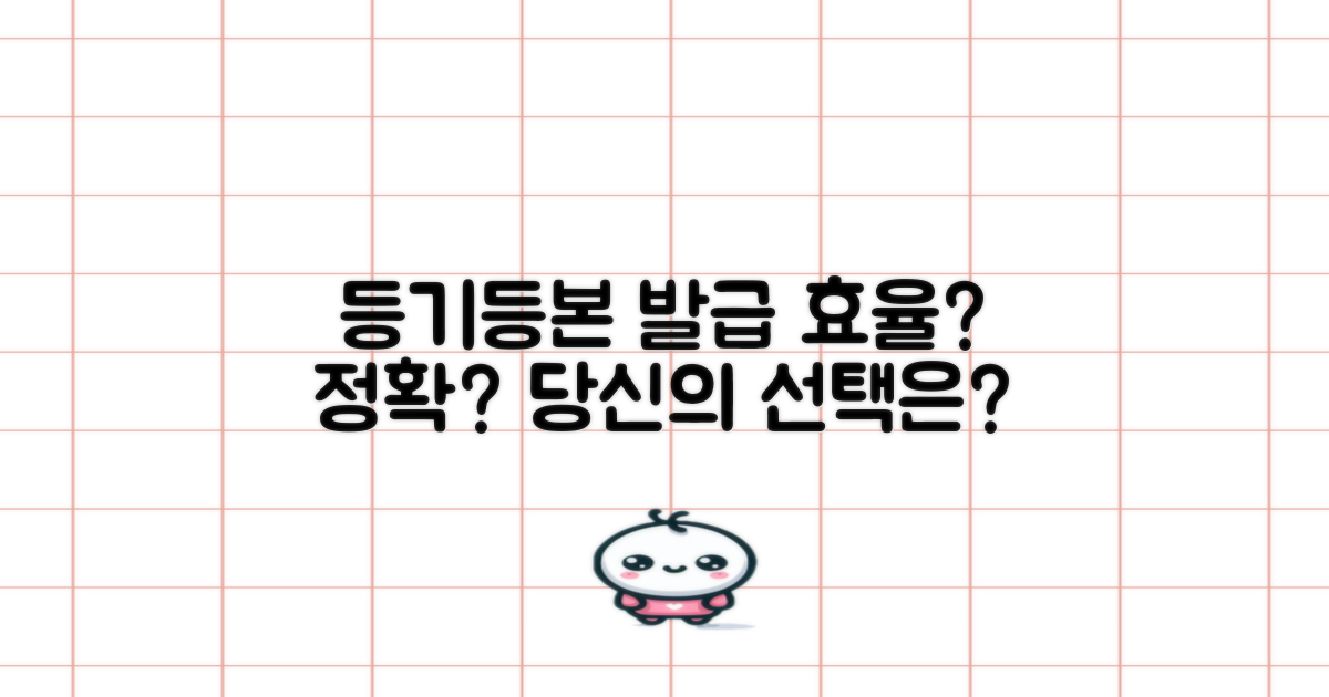 등기, 등본 발급: 효율 vs 정확, 당신의 선택은?