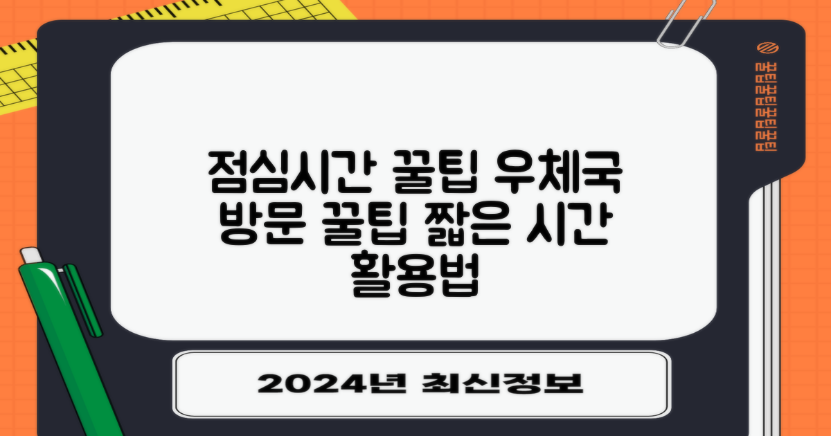 점심시간 꿀팁: 우체국 방문, 촉박한 점심시간을 효율적으로 보내는 방법