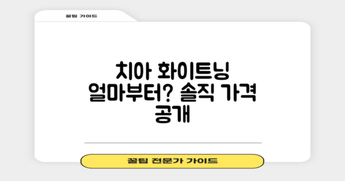 치아 화이트닝, 얼마부터 시작해야 할까?