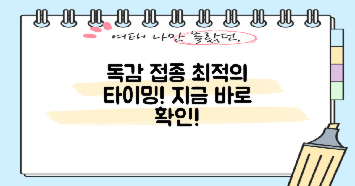 독감 예방접종, 가장 효과적인 시기는 언제일까요?